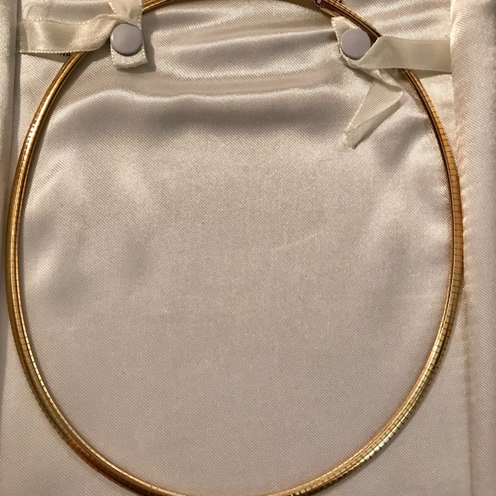 Gold Omega Necklace 14k